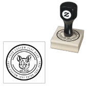 Varkensboer varkensvlees rubberstempel (Gestempeld)