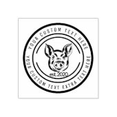 Varkensboer varkensvlees rubberstempel (Afrduk)