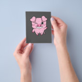 Varkensbrochures | Roze varkens | Afzet van varken Flyer (Hand)