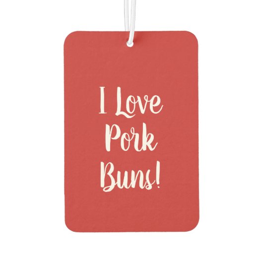 Varkensbroodje dim sum Chinees ontbijt gestoomd bb Luchtverfrisser (Achterkant)