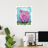 Varkenscadeaus & Accessoires Poster (Thuiskantoor)