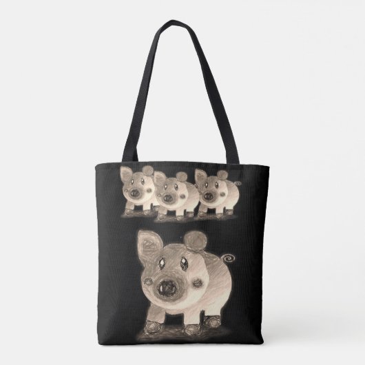 Varkenscanvas tas (Achterkant)