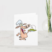 Varkenschef Met Eten Kaart (Voorkant)