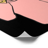 Varkensdier ASL Handgebaar Doof Gehoorverlies Awar Poster (Hoek)