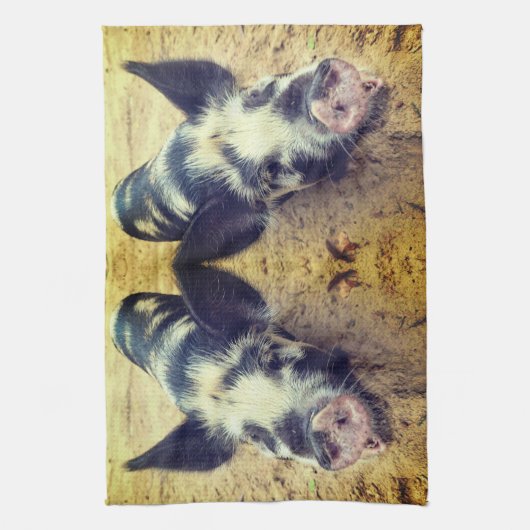 Varkensdier Theedoek (Verticaal)