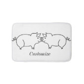 Varkensdier Thunder_Cove Badmat (Voorkant)