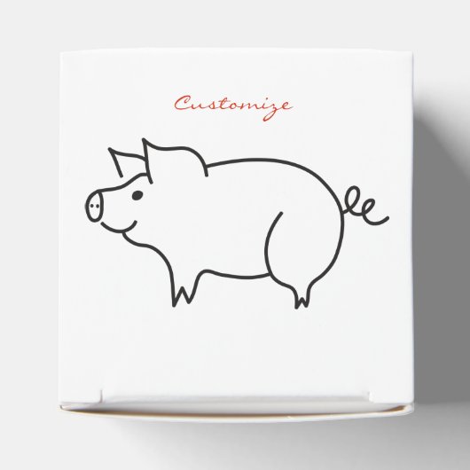 Varkensdier Thunder_Cove Bedankdoosjes (Bovenkant)