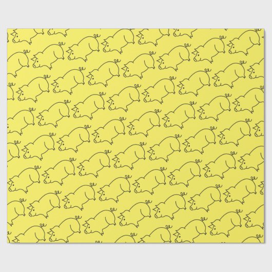 Varkensdier Thunder_Cove Cadeaupapier (Vlak)