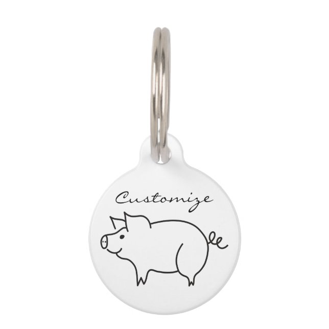 Varkensdier Thunder_Cove Huisdierpenning (Voorkant)