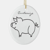 Varkensdier Thunder_Cove Keramisch Ornament (Rechts)