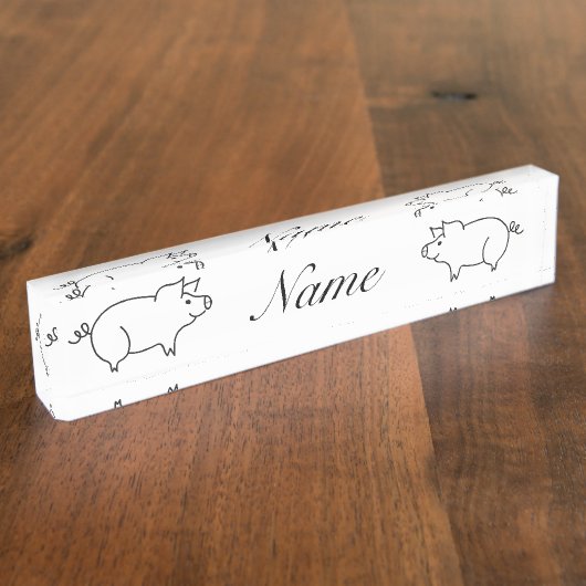 Varkensdier Thunder_Cove Naambordje (Zijkant)