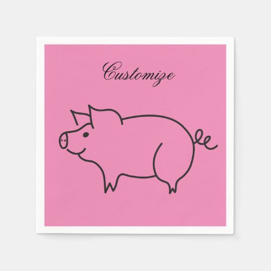 Varkensdier Thunder_Cove Servet (Voorkant)