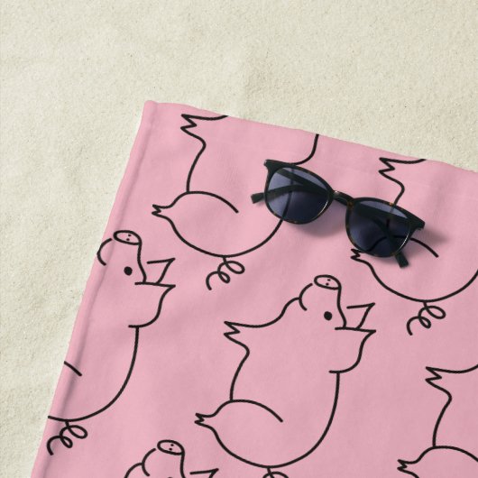 Varkensdier Thunder_Cove Strandlaken (In situ)