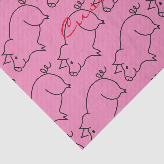 Varkensdier Thunder_Cove Tissuepapier (Detail)