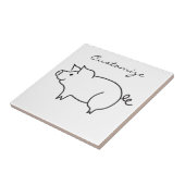 Varkensdier Thunder_Cove Wrist Tegeltje (Zijkant)