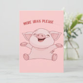 Varkensdieren | Baby Cute Pig | Cartoon Pig (Staand voorkant)