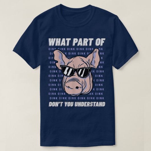 Varkenseigenaar Varkenskok Hog Varkensvlees Varken T-shirt (Design voorkant)