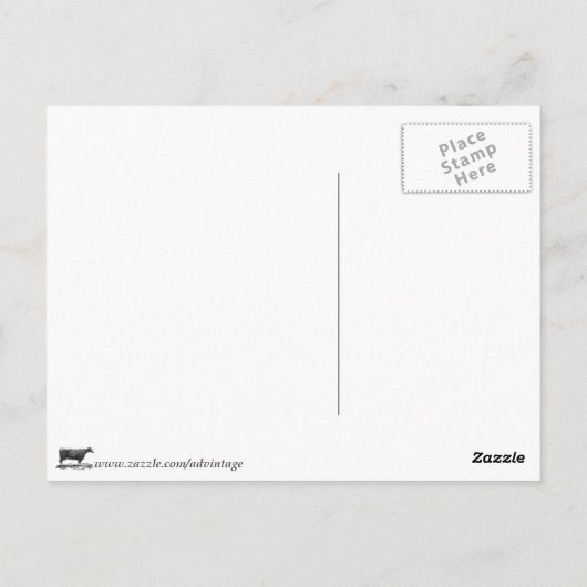  varkensetsen met tekstkaart briefkaart (Achterkant)