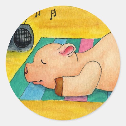 Varkensgebraden Sticker (Voorkant)