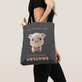 Varkensgeconcentreerd Geweldige Leuk Schattig Funn Tote Bag (Dichtbij)