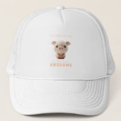 Varkensgeconcentreerd Geweldige Leuk Schattig Funn Trucker Pet (Voorkant)