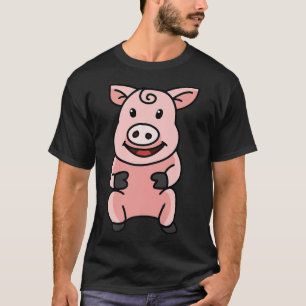 Varkensgeluk kinder grappig boerderij boerderij Pr T-shirt