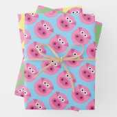 Varkensgezicht cartoon aangepaste kleur wrapping p inpakpapier vel (In situ)