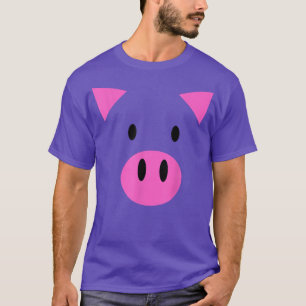 Varkensgezicht Kostuum Grappig Halloween Varkensli T-shirt