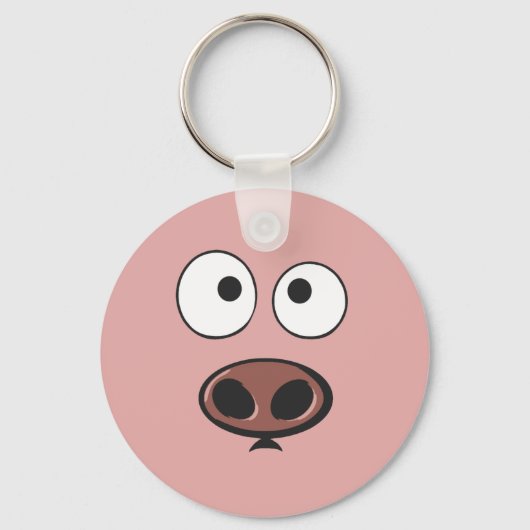Varkensgezicht Sleutelhanger (Voorkant)