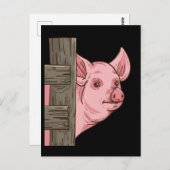 Varkensgif voor varkenshouderijen briefkaart (Voorkant / Achterkant)