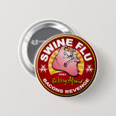 Varkensgriep - Bacons Revenge! Ronde Button 5,7 Cm (Voorkant /achterkant)