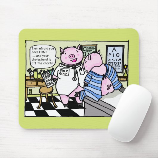 varkensgriep muismat (Met muis)