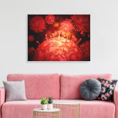 Varkensgriepvirus Canvas Afdruk (Insitu (Woonkamer))