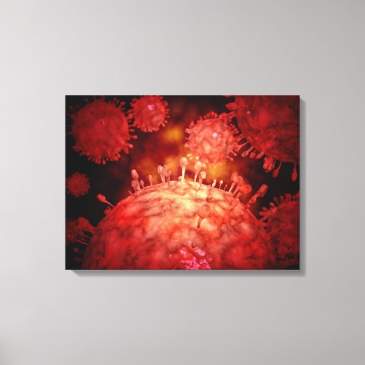 Varkensgriepvirus Canvas Afdruk (Voorkant)