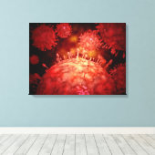 Varkensgriepvirus Canvas Afdruk (Insitu (Houten vloer))