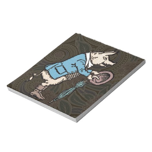 Varkenshaar Formeel Antiek Notitieblok (Linkerzijde)