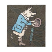 Varkenshaar Formeel Antiek Notitieblok (Voorkant)