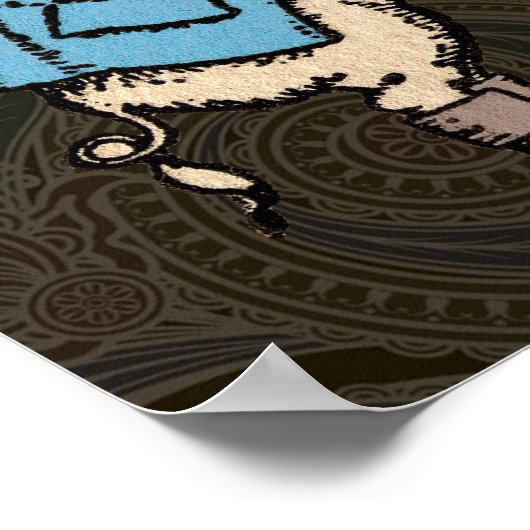 Varkenshaar Formeel Antiek Poster (Hoek)