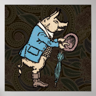 Varkenshaar Formeel Antiek Poster