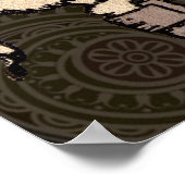 Varkenshaar Formeel Antiek Poster (Hoek)