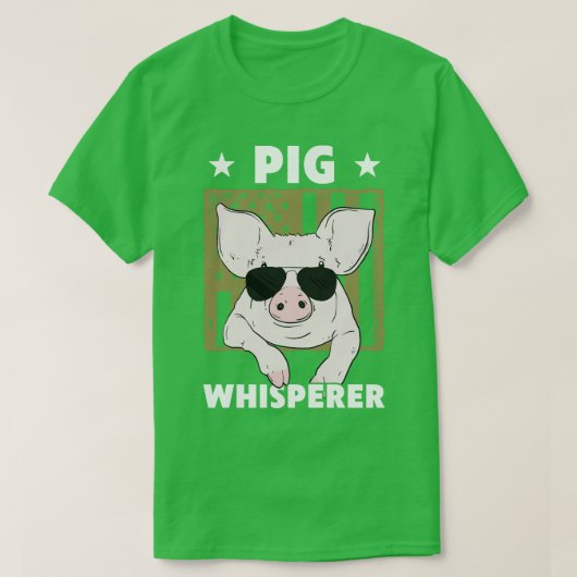 Varkenshaarsontwerp voor mannelijke varkens t-shirt (Design voorkant)
