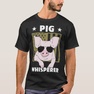 Varkenshaarsontwerp voor mannelijke varkens t-shirt