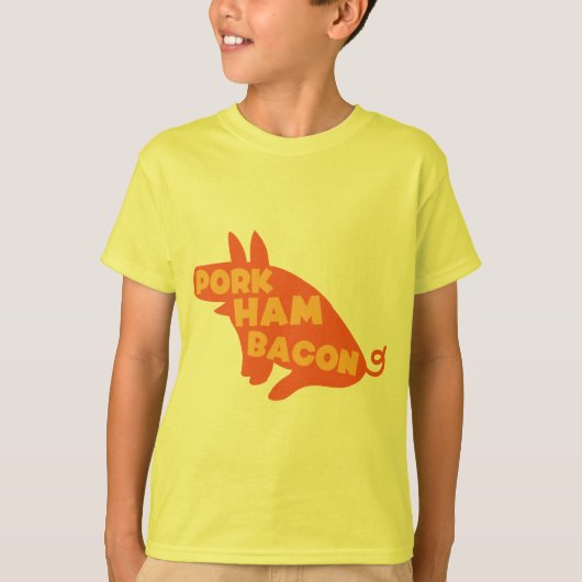 varkensham bacon t-shirt (Voorkant)