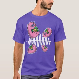 Varkenshamradio-operator voor rondfrequentiegolven t-shirt