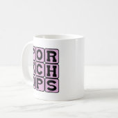Varkenshop, varkensvlees koffiemok (Voorkant links)