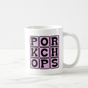 Varkenshop, varkensvlees koffiemok