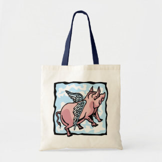 Varkenshouderij in de wolken tote bag