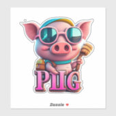 Varkenshub Uw ultieme Sticker-thema Sticker (Vel)