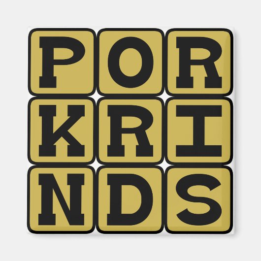 Varkenshuiden, Varkens Snack Magneet (Voorkant)