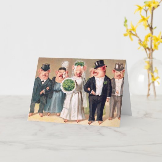 varkenshuwelijk kaart (Gele Bloem)